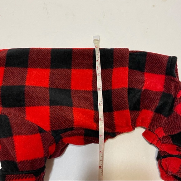 target dog sz small  one piece sweater  red plaid - Picture 6 of 10